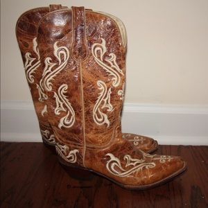 Ferrini Embroidered Cowboy Boots Women’s 9